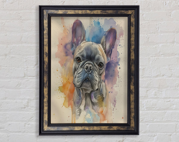 Watercolour Frenchie Cute