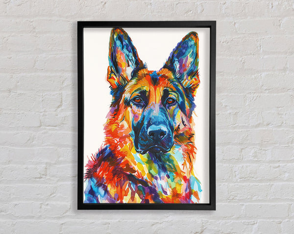 Watercolour German Shepherd