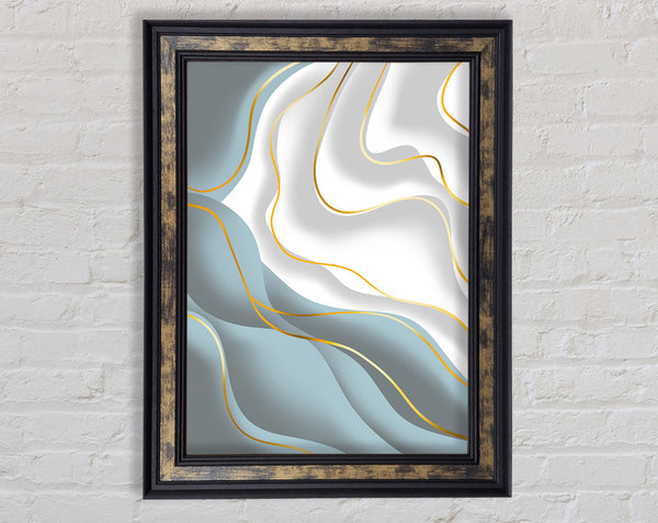 Wavy Gold Lines