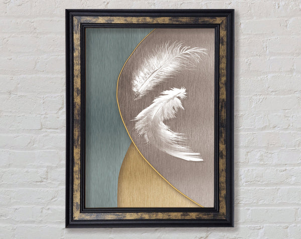 Walnut Feathers  Abstract