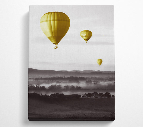 Yellow Hot Air Ballons