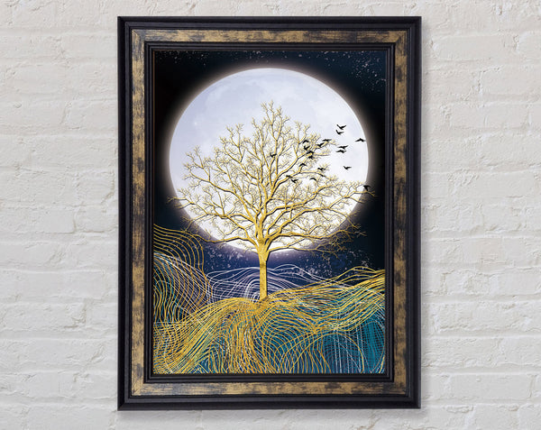 Yellow Tree Moonlight