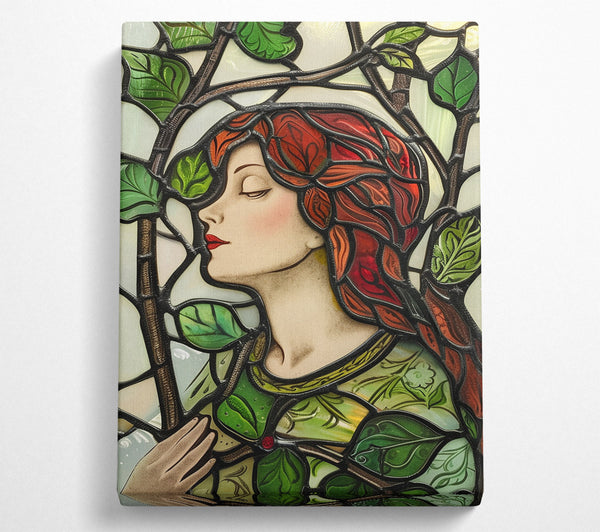 The Artwork Could Be Called The Lady Of The Leaves .