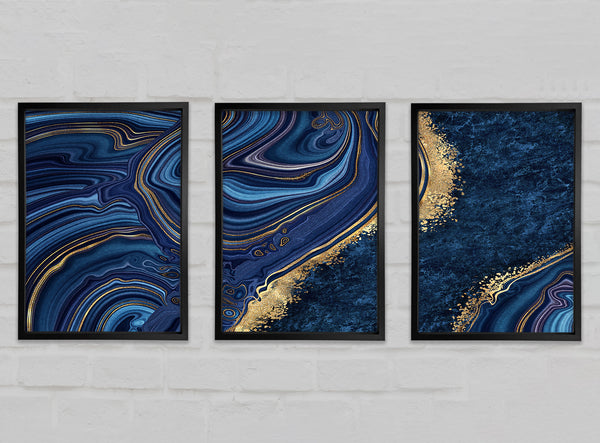 Blue and Gold Marble