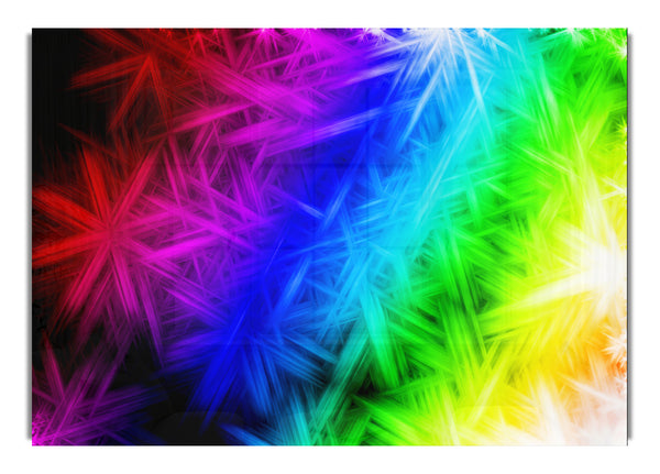 Rainbow Snowflakes