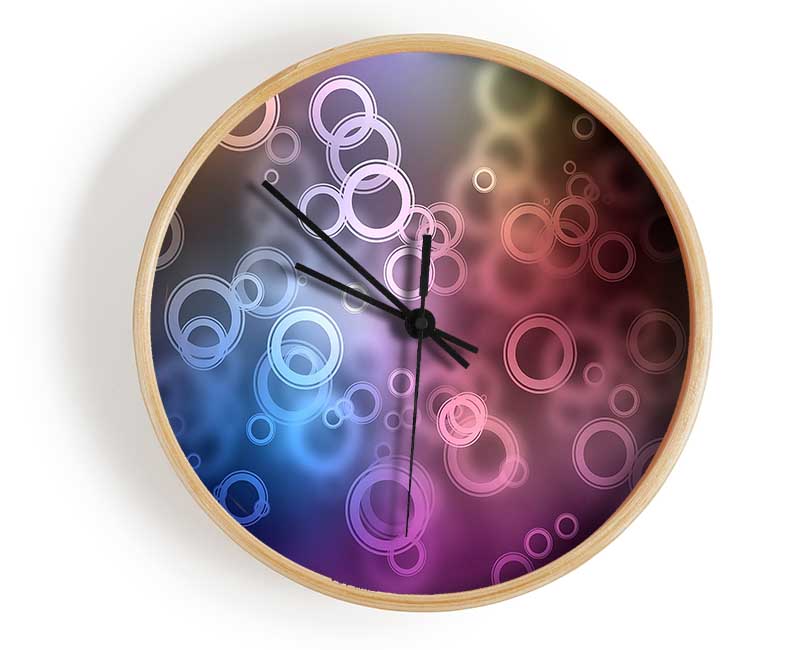 Abstract Circle Art Clock - Wallart-Direct UK