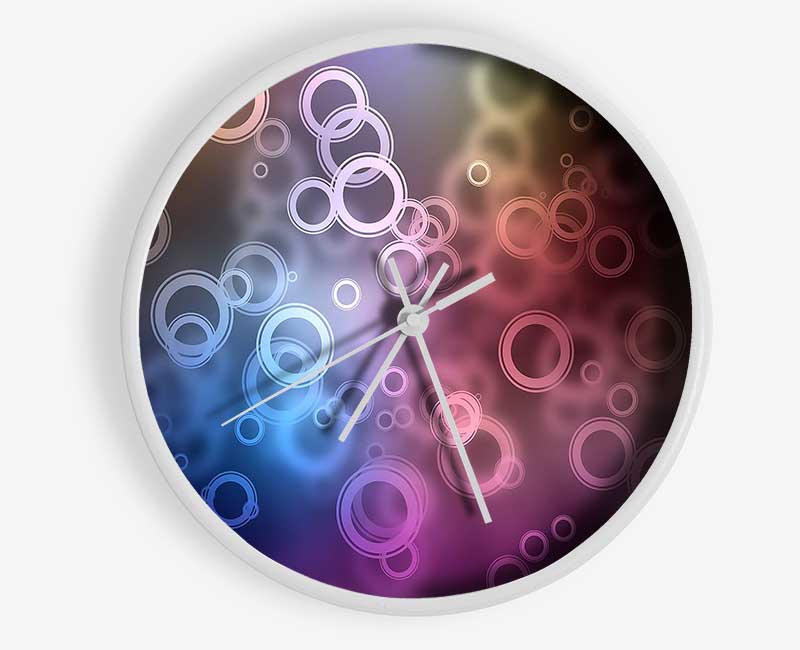 Abstract Circle Art Clock - Wallart-Direct UK