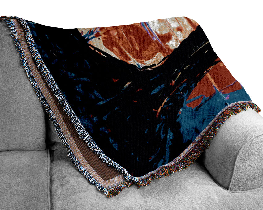 Abstract Earth Woven Blanket