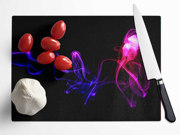 Abstract Smoke Glass Chopping Board