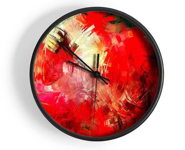 Abstract Swirl Design Clock - Wallart-Direct UK