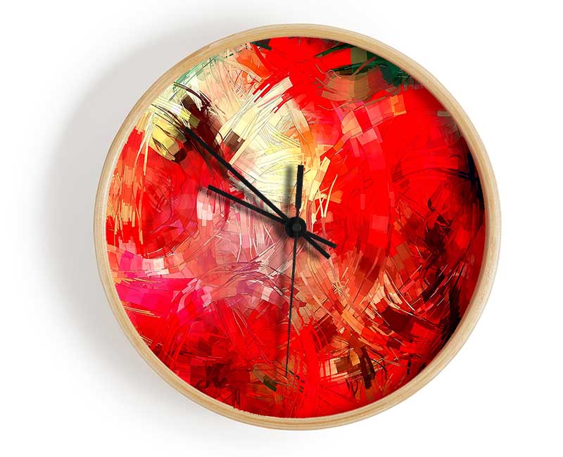 Abstract Swirl Design Clock - Wallart-Direct UK