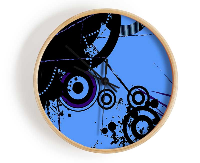 Melting Circles Clock - Wallart-Direct UK