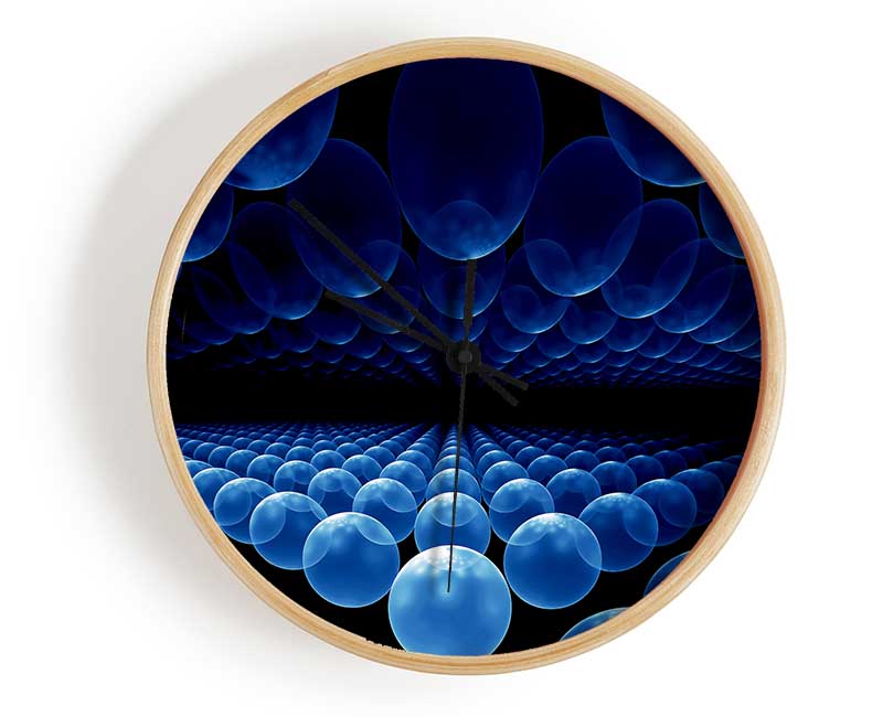 Alien Life Pods Blue Clock - Wallart-Direct UK