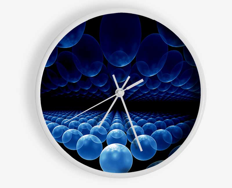 Alien Life Pods Blue Clock - Wallart-Direct UK