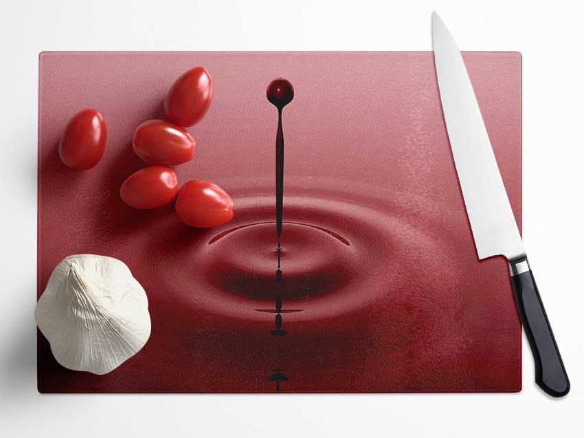 Attention Droplet Glass Chopping Board