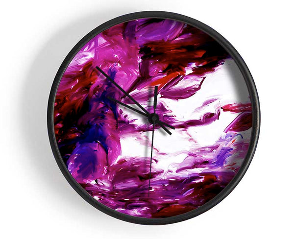 Autumn Leaves In The Wind Clock - Wallart-Direct UK