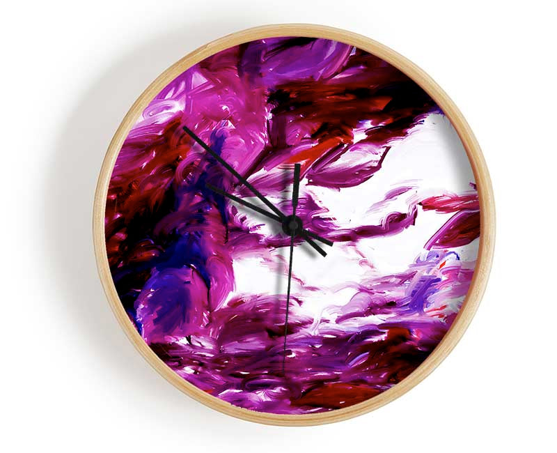 Autumn Leaves In The Wind Clock - Wallart-Direct UK