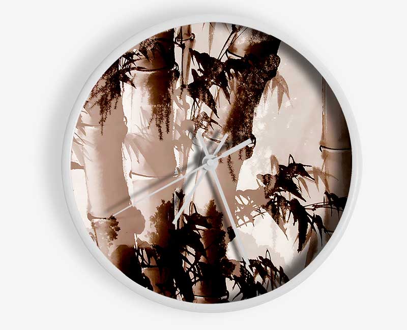 Bamboo Caines Clock - Wallart-Direct UK