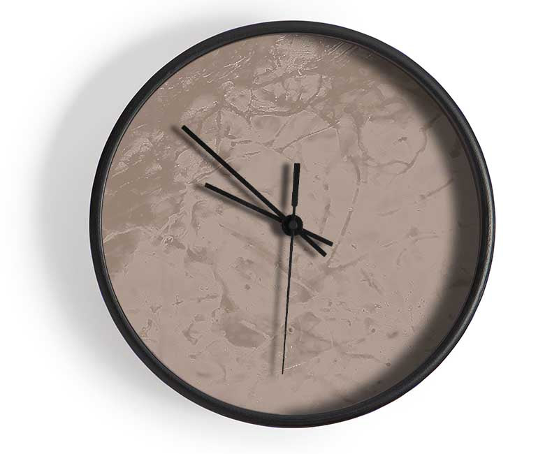 Beige Splash Clock - Wallart-Direct UK