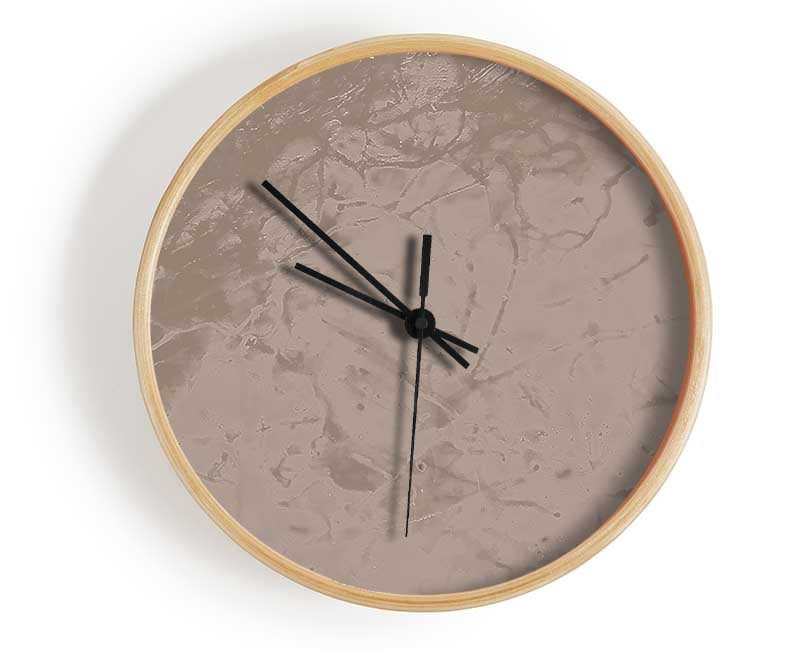 Beige Splash Clock - Wallart-Direct UK