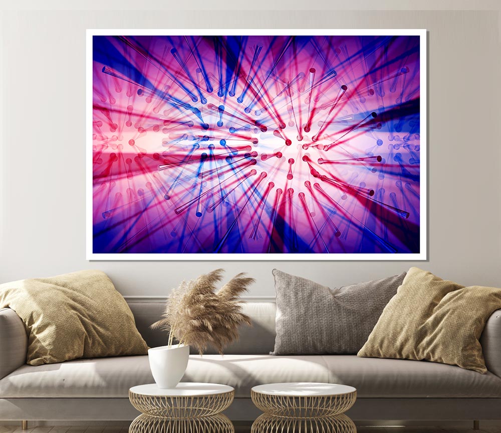 Blazing Star Print Poster Wall Art