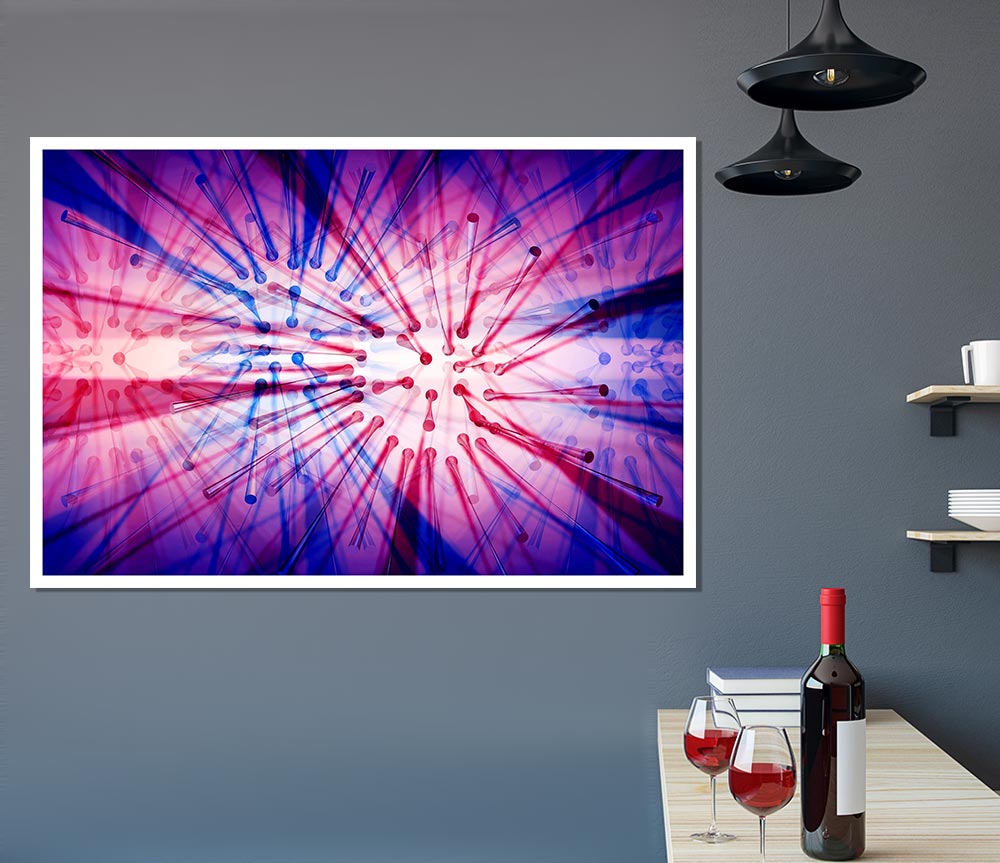 Blazing Star Print Poster Wall Art