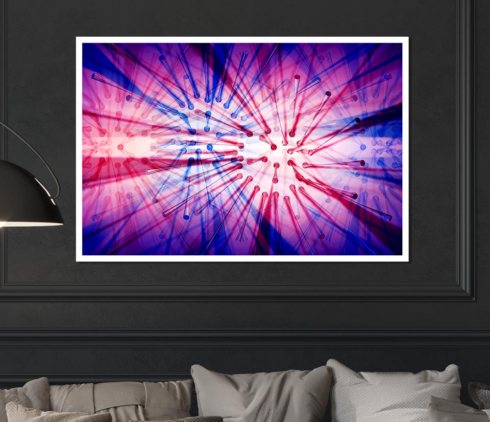 Blazing Star Print Poster Wall Art