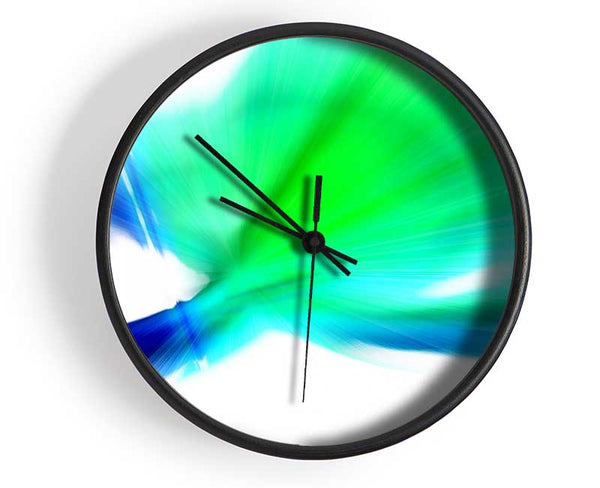 Blue Green Celebration Clock - Wallart-Direct UK