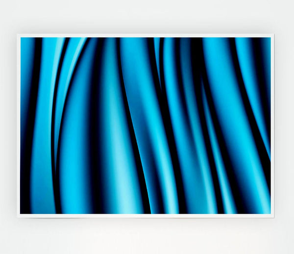 Blue Ice Sculptor Print Poster Wall Art