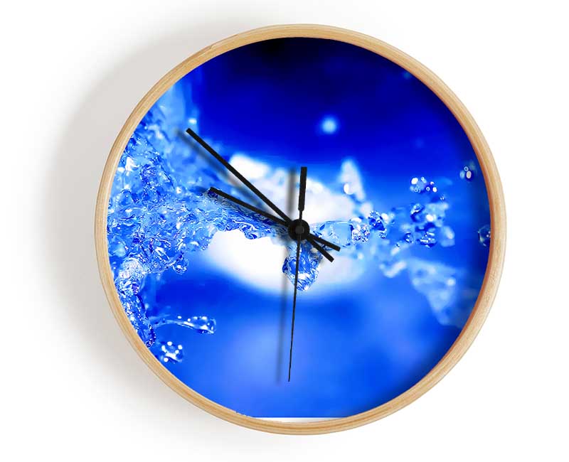 Blue Parting Clock - Wallart-Direct UK