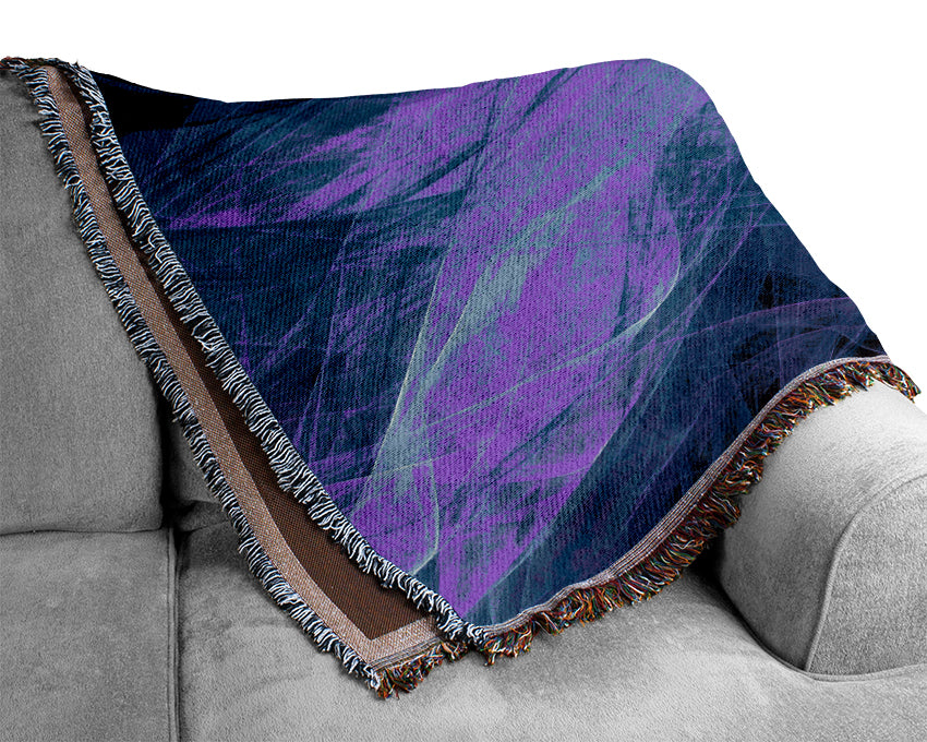 Blue Sound Wave Woven Blanket