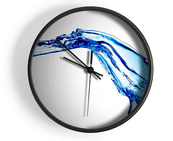 Blue Splash Motion Clock - Wallart-Direct UK