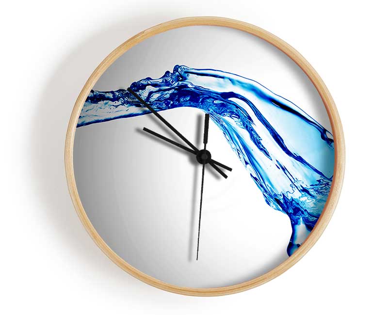 Blue Splash Motion Clock - Wallart-Direct UK