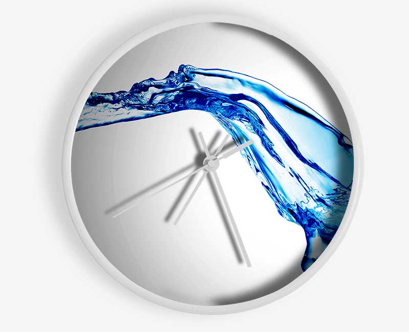 Blue Splash Motion Clock - Wallart-Direct UK