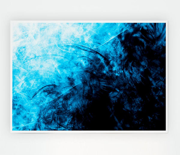 Blue Storm Print Poster Wall Art