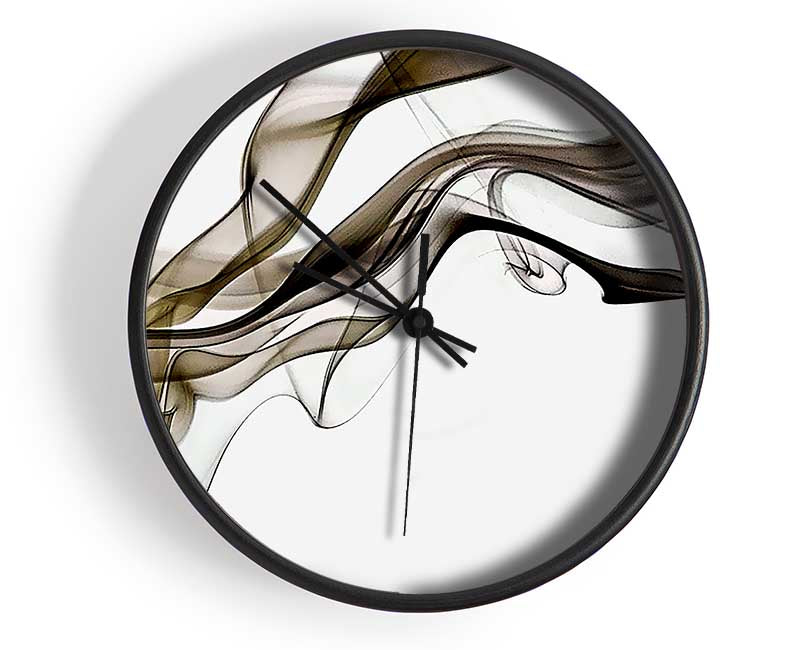 Brown Smoked Trail Clock - Wallart-Direct UK