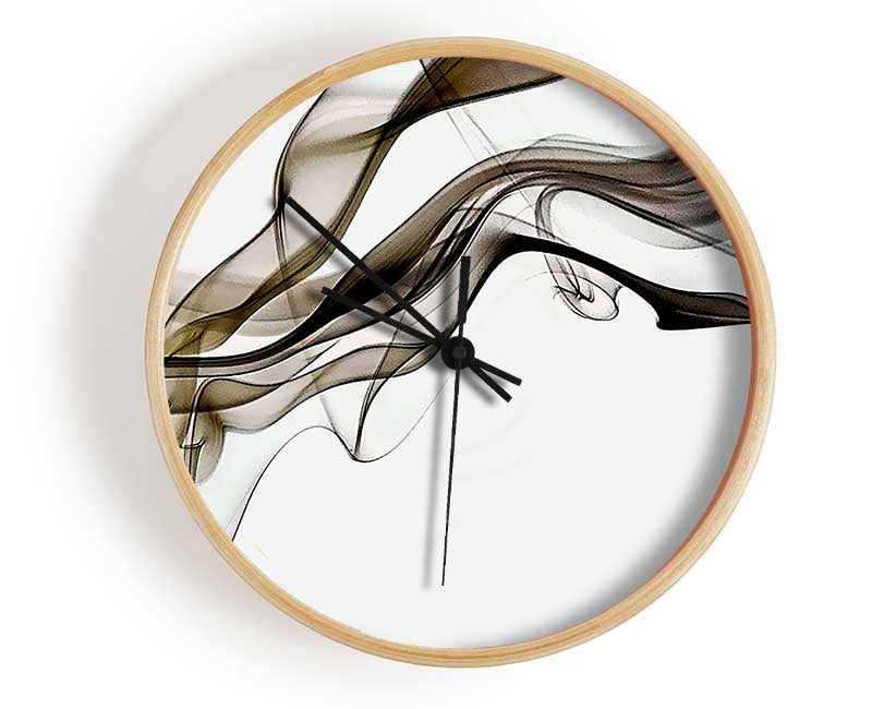 Brown Smoked Trail Clock - Wallart-Direct UK