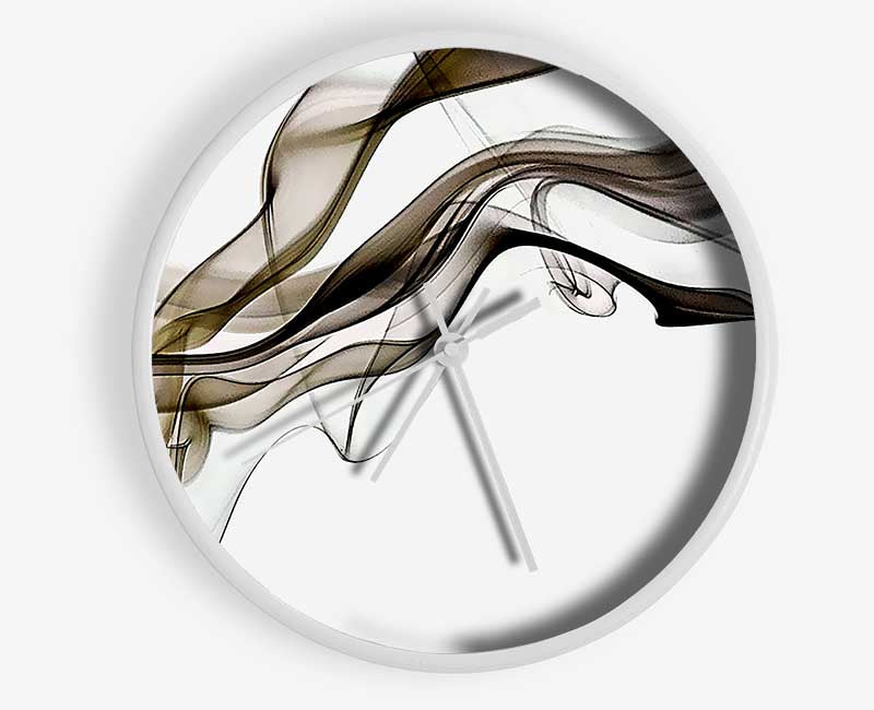 Brown Smoked Trail Clock - Wallart-Direct UK