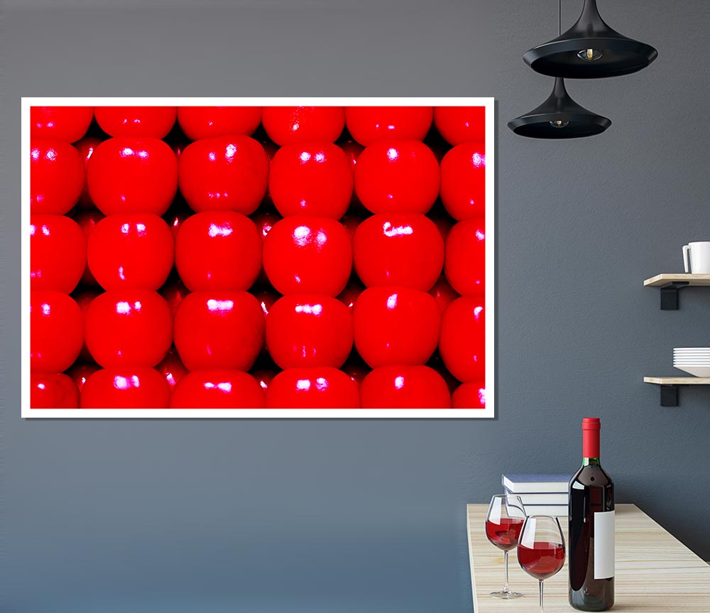 Candy Apple Print Poster Wall Art