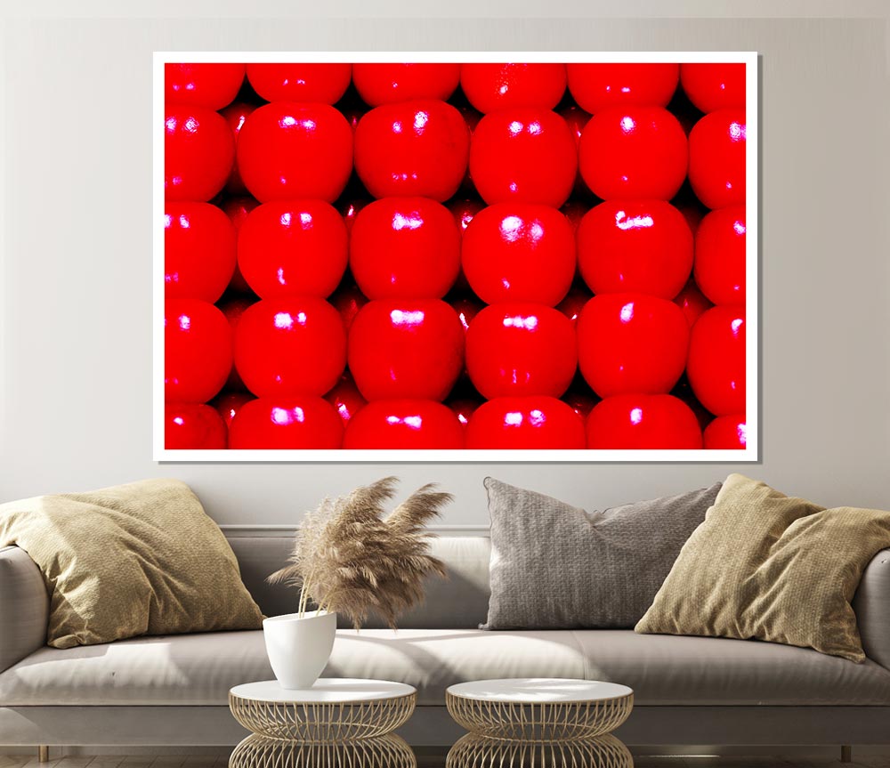 Candy Apple Print Poster Wall Art