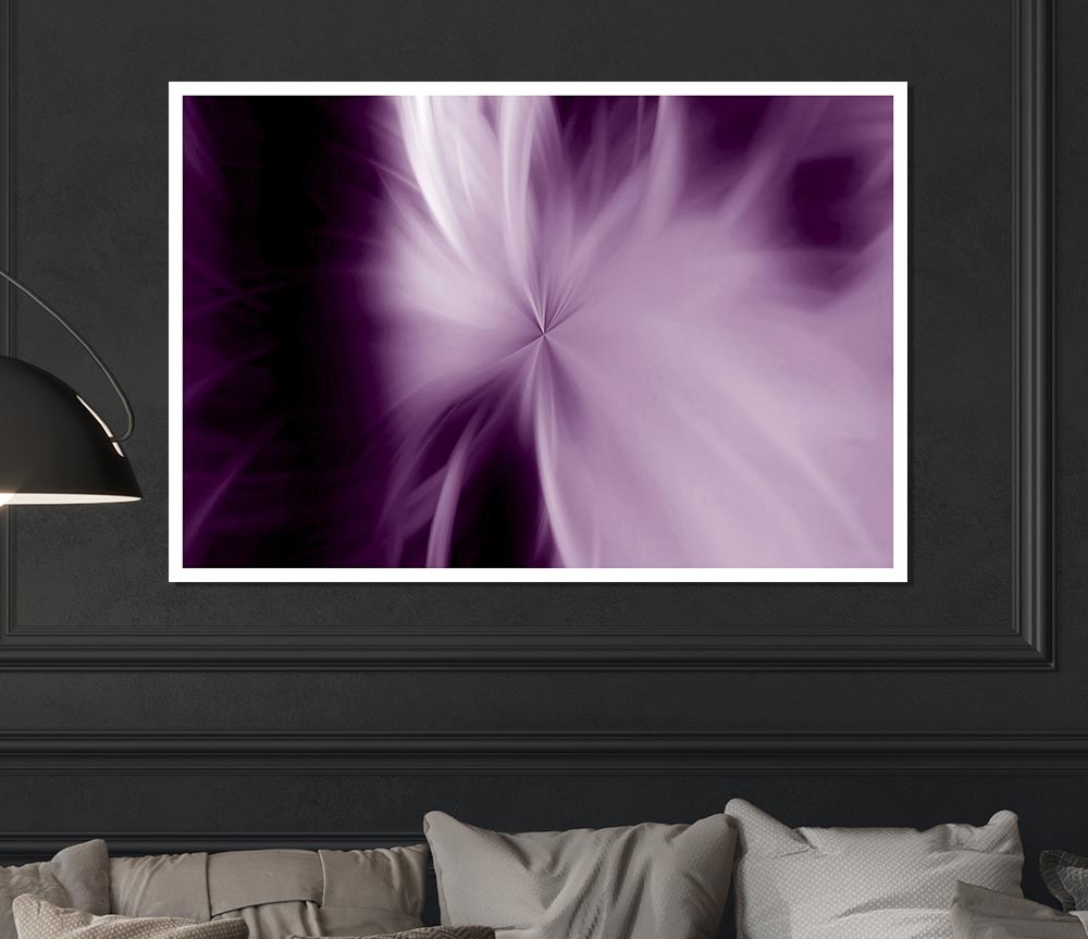 Celestial Core Purple Print Poster Wall Art