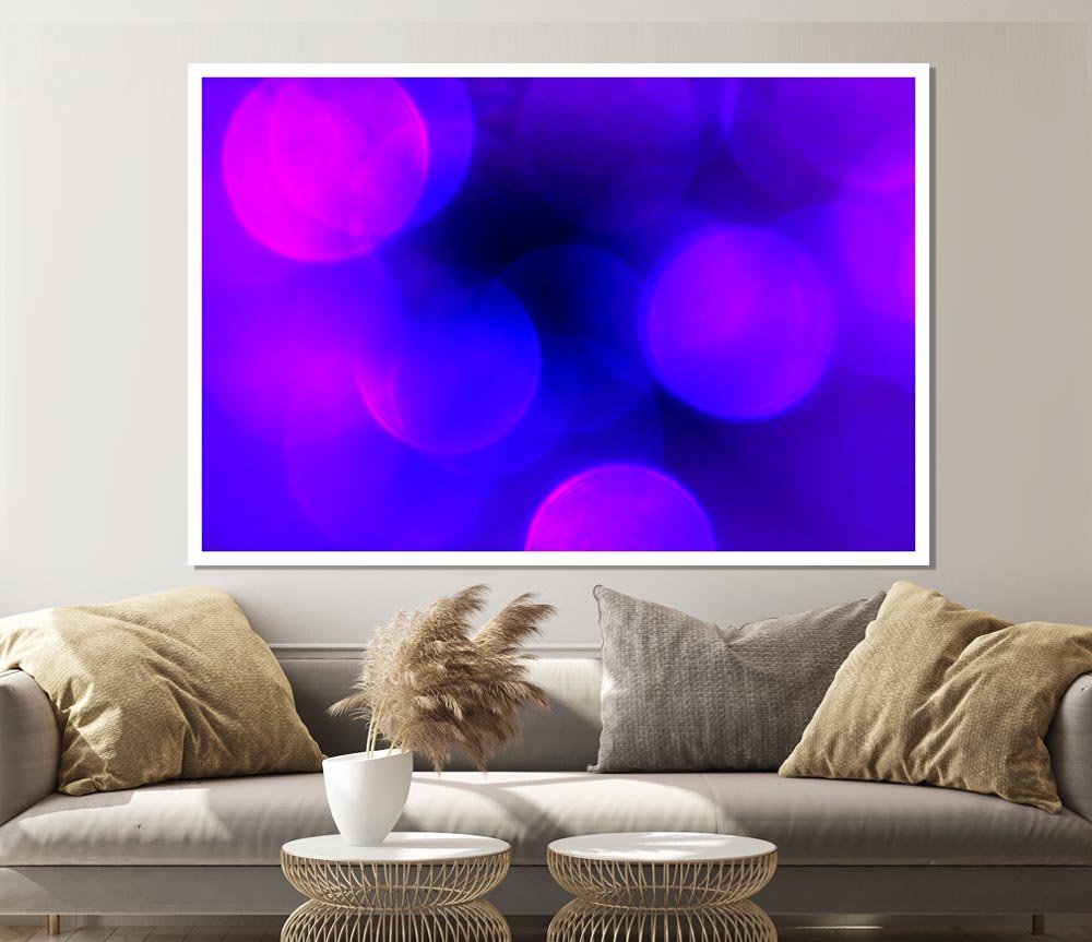 Cerise Blues Print Poster Wall Art