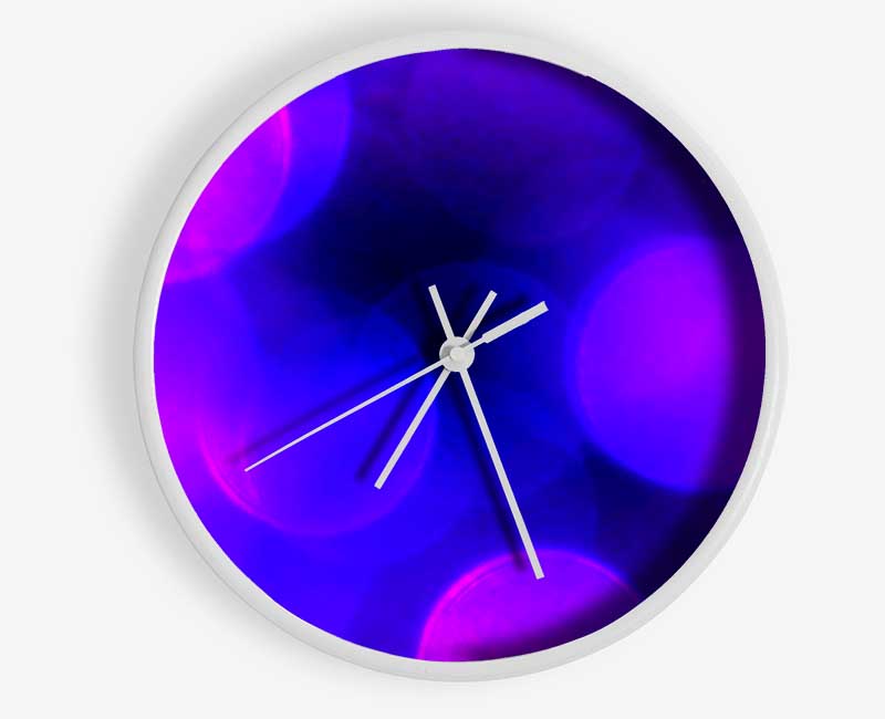 Cerise Blues Clock - Wallart-Direct UK