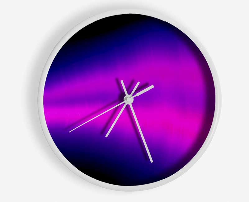 Cerise Sound Wave Clock - Wallart-Direct UK