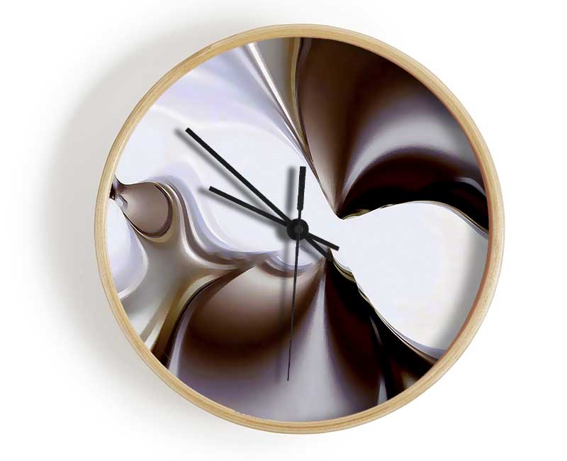 Chocolate Cream Clock - Wallart-Direct UK