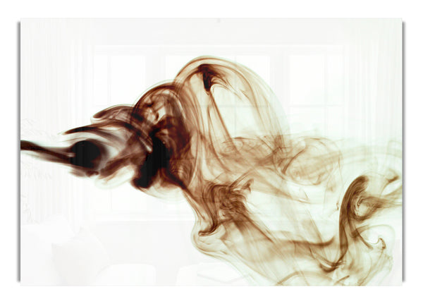 Chocolate Smoke Abstract Canvasb