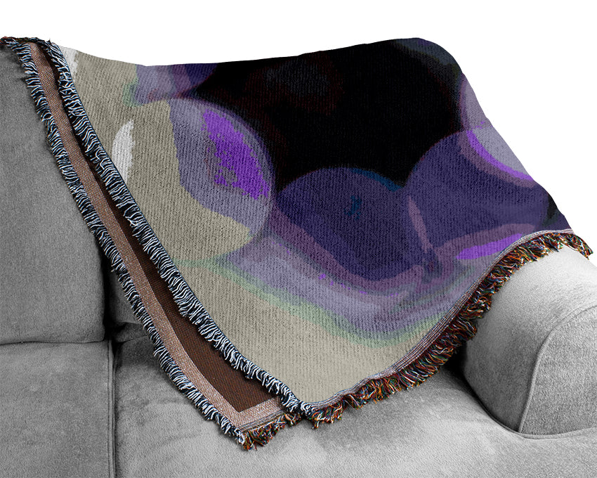 Circle Of Purple Woven Blanket