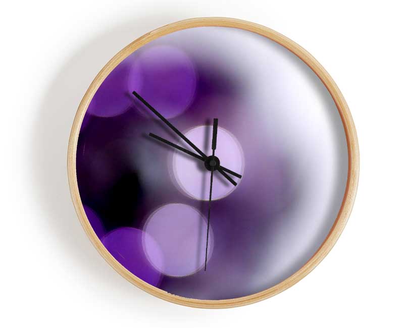 Circle Of Purple Clock - Wallart-Direct UK