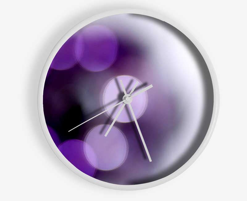 Circle Of Purple Clock - Wallart-Direct UK