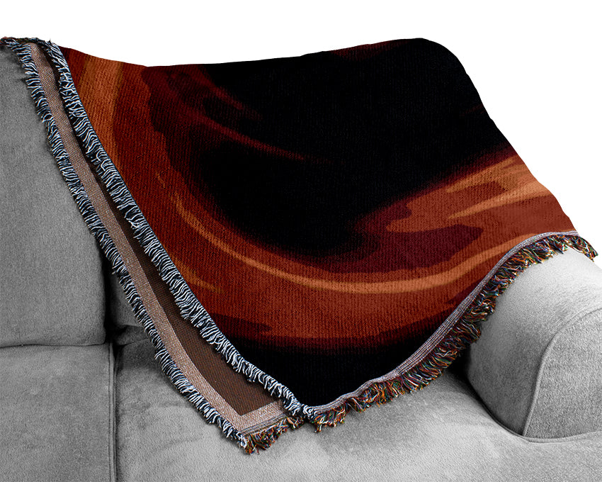 Circle Of Fire Woven Blanket